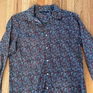 Perry Ellis floral men’s bottom up  Large